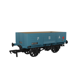 Rapido Trains UK OO Scale, 971017 Private Owner (Ex GWR) 5 Plank Wagon GWR Diag O18 61110, 'Port of Bristol Authority', Blue Livery small image