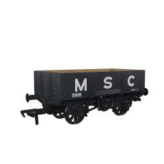 Rapido Trains UK OO Scale, 971019 Private Owner (Ex GWR) 5 Plank Wagon GWR Diag O18 5918, 'Manchester Ship Canal', Grey Livery small image