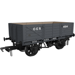 Rapido Trains UK OO Scale, 972001 GER 5 Plank Wagon, GER Diag. 17 4014, GER Grey Livery small image