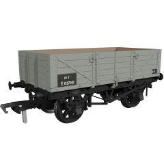 Rapido Trains UK OO Scale, 972015 BR (Ex GER) 5 Plank Wagon, GER Diag. 17 E627001, BR Grey Livery small image