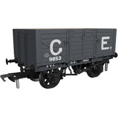 Rapido Trains UK OO Scale, 973001 GER 7 Plank Wagon, GER Diag. 48 9853, GER Grey Livery small image