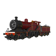 Rapido Trains UK OO Scale, 974001 MR 483 Class 4-4-0, 502, MR Maroon Livery, DCC Ready small image