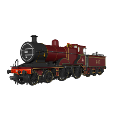 Rapido Trains UK OO Scale, 974002 MR 483 Class 4-4-0, 483, MR Maroon Livery, DCC Ready small image