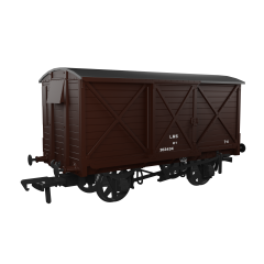 Rapido Trains UK OO Scale, 976009 LMS (Ex CR) 10T CR Van Diag 67 302434, LMS Bauxite Livery small image