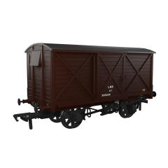 Rapido Trains UK OO Scale, 976011 LMS (Ex CR) 10T CR Van Diag 67 335224, LMS Bauxite Livery small image