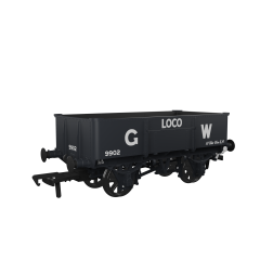 Rapido Trains UK OO Scale, 977003 GWR Loco Coal Wagon GWR Diag N19 9902, GWR Grey (large GW) Livery small image