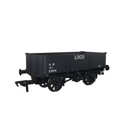 Rapido Trains UK OO Scale, 977006 GWR Loco Coal Wagon GWR Diag N19 23014, GWR Grey (small GW) Livery small image
