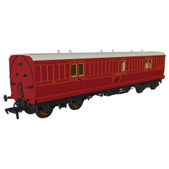 Rapido Trains UK OO Scale, 978038 SE&CR 48' 'Evolution' Full Brake Non-Corridor 16, SE&CR Dark Lake Livery small image