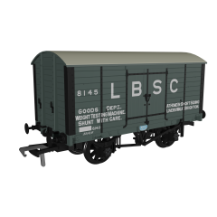 Rapido Trains UK OO Scale, 979005 LB&SCR (Ex LBSC) 8T Van, LBSC Diag. 8 8145, LB&SCR Grey Livery small image