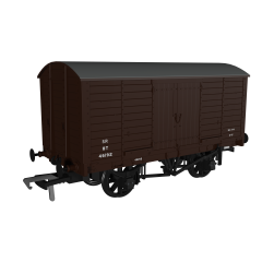 Rapido Trains UK OO Scale, 979013 SR (Ex LBSC) 8T Van, LBSC Diag. 8 46192, SR Brown (Post 1936) Livery small image