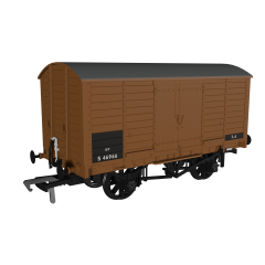 Rapido Trains UK OO Scale, 979014 BR (Ex LBSC) 8T Van, LBSC Diag. 8 S46966, BR Bauxite Livery small image