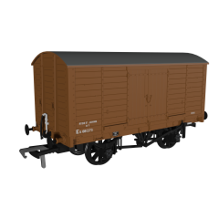 Rapido Trains UK OO Scale, 979017 BR (Ex LBSC) 8T Van, LBSC Diag. 8 ES081373, BR Bauxite Livery small image