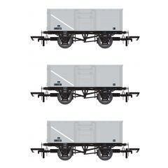 Accurascale OO Scale, ACC1021 BR 16T Steel Mineral Wagon B271209, B151811 & B224809, BR Grey Livery 1/108 small image