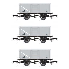 Accurascale OO Scale, ACC1023 BR 16T Steel Mineral Wagon B100925, B221412 & B247055, BR Grey Livery 1/108 small image