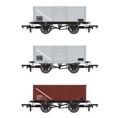 Accurascale OO Scale, ACC1024 BR 16T Steel Mineral Wagon B255909, B156124 & B81569, BR Grey Livery 1/108 small image