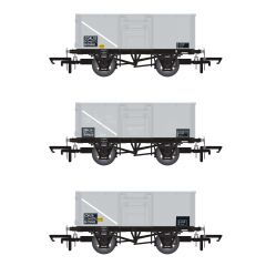Accurascale OO Scale, ACC1026 BR 16T Steel Mineral Wagon B251665, B119822 & B279182, BR Grey Livery 1/108 small image
