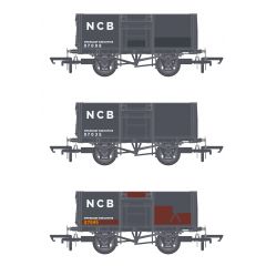 Accurascale OO Scale, ACC1048 NCB (Ex BR) 16T Steel Mineral Wagon 07008, 07035 & 07045, NCB Black Livery 1/109 small image