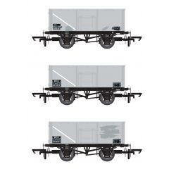 Accurascale OO Scale, ACC1058 BR 16T Steel Mineral Wagon B229444, B571573 & B258683, BR Grey Livery MCO small image