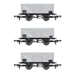 Accurascale OO Scale, ACC1059 BR 16T Steel Mineral Wagon B148839, B246781 & B208874, BR Grey Livery MCO small image