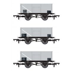 Accurascale OO Scale, ACC1060 BR 16T Steel Mineral Wagon B274598, B215315 & B164973, BR Grey Livery MCO small image