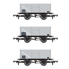 Accurascale OO Scale, ACC1061 BR 16T Steel Mineral Wagon B229292, B252171 & B227719, BR Grey Livery COAL 16 small image