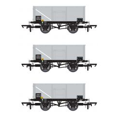 Accurascale OO Scale, ACC1062 BR 16T Steel Mineral Wagon B589434, B561424 & B587299, BR Grey Livery COAL 16 small image