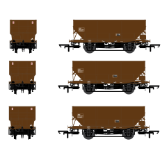 Accurascale OO Scale, ACC2542 BR HTV 21T Hopper Wagon B429012, B429029 & B429041, BR Bauxite Livery small image