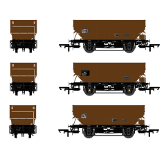Accurascale OO Scale, ACC2543 BR HTV 21T Hopper Wagon B431148, B340718 & B432738, BR Bauxite Livery small image