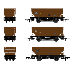 Accurascale OO Scale, ACC2544 BR HTV 21T Hopper Wagon B428968, B427149 & B427002, BR Bauxite Livery small image