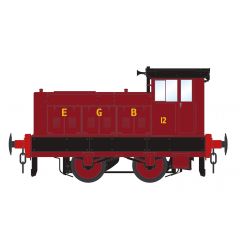 Accurascale O Scale, ACC2853 Private Owner Ruston & Hornsby 88DS 0-4-0, No.12, 'Eastern Gas Board - Tottenham', Dark Red Livery, DCC Ready small image