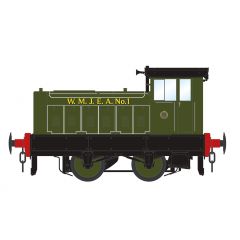 Accurascale O Scale, ACC2860-DCC Private Owner Ruston & Hornsby 88DS 0-4-0, No. 1, 'West Midlands Joint Electricity Authority', Ruston Works Green Livery, DCC Sound small image