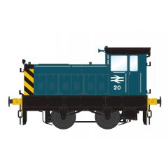 Accurascale O Scale, ACC2862-DCC BR Ruston & Hornsby 88DS 0-4-0, No. 20, BR Blue Livery, DCC Sound small image
