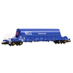 EFE Rail N Scale, E87520 Private Owner PBA Bogie Tank Wagon 33 70 9382 061, 'ECC', Blue Livery small image