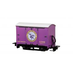 Peco OO-9 Scale, GR-906 Private Owner (Ex L&B) L&B Box Van 'Purple Moose Brewery', Purple Livery small image