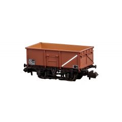 Peco N Scale, NR-1021B BR 16T Steel Mineral Wagon B56955, BR Bauxite Livery small image