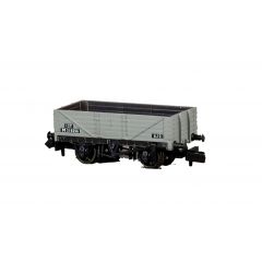 Peco N Scale, NR-5004B BR 5 Plank Wagon, 9' Wheelbase M318256, BR Grey Livery small image