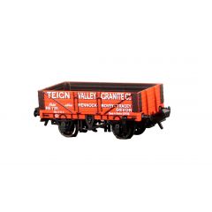 Peco N Scale, NR-5005P Private Owner 5 Plank Wagon, 9' Wheelbase No. 738, 'Teign Valley Granite Co', Red Livery small image
