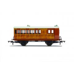 Hornby OO Scale, R40416 Private Owner Four Wheel Brake Third 12, 'IoW CR', Teak Livery small image
