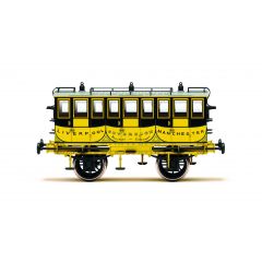 Hornby OO Scale, R40445 L&MR First Class Carriage 'Sovereign' L&MR Yellow Livery small image