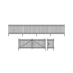 Wills Kits OO Scale, SSM316 Modern Palisade Fencing & Gates small image