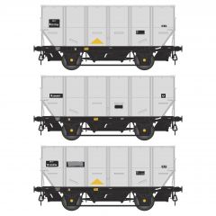 Accurascale OO Scale, ACC1009-HUO-R BR HUO 24.5T Coal Hopper B333786, B334997 & B335236, BR Grey Livery small image