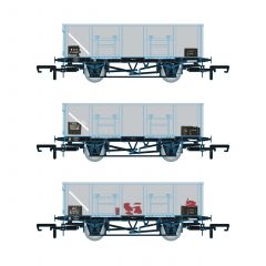 Accurascale OO Scale, ACC1089 BR MDO 21T Mineral Wagon B202125, B202028 & B201043, BR Grey (TOPS) Livery small image