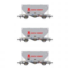 Accurascale OO Scale, ACC2042CS-W Private Owner PCA Bulk Cement Tank Wagon STS 74041, STS 74034 & STS 10605, 'Castle Cement' Red & White Livery small image