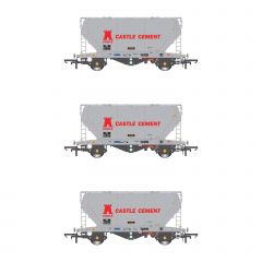 Accurascale OO Scale, ACC2043CS-X Private Owner PCA Bulk Cement Tank Wagon STS 10650, STS 10637 & STS 10629, 'Castle Cement' Red & White Livery small image