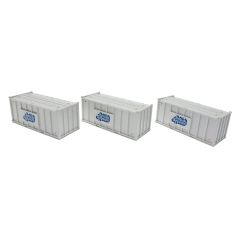 Accurascale OO Scale, ACC2255GYPA 20' Containers 'Gypsum', White small image