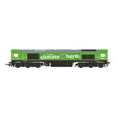 Accurascale OO Scale, ACC2633 DB Cargo Class 66/0 Co-Co, 66004, DB Climate Hero Green Livery, DCC Ready small image