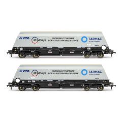 Accurascale OO Scale, ACC2643TAR1 GBRf|VTG|Tarmac HYA Cutdown Hopper Wagon 371049 & 371061, GBRf (GB Railfreight/VTG/Tarmac) Livery Twin Wagon Pack small image