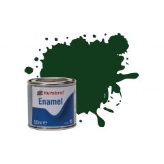 Humbrol , AQ0003 No 3 Brunswick Green - Gloss - Enamel Paint - 50ml Tinlet small image