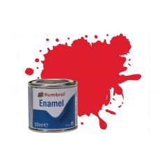 Humbrol , AQ0019 No 19 Bright Red - Gloss - Enamel Paint - 50ml Tinlet small image
