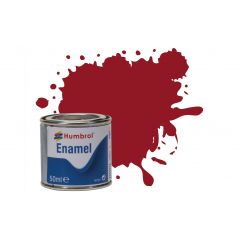 Humbrol , AQ0020 No 20 Crimson - Gloss - Enamel Paint - 50ml Tinlet small image